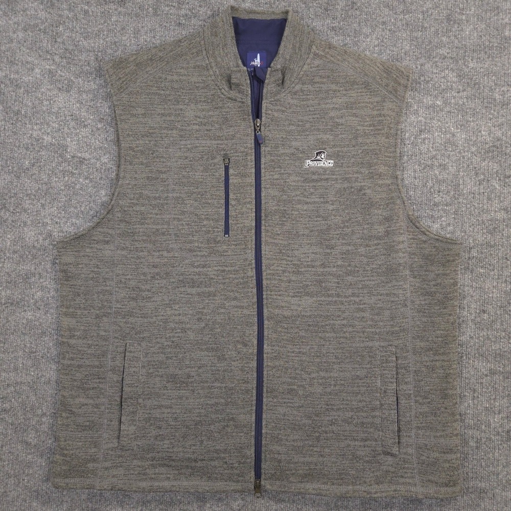 Johnnie O Providence College Friars Tahoe Vest Mens XXL Quarry Gray Full Zip